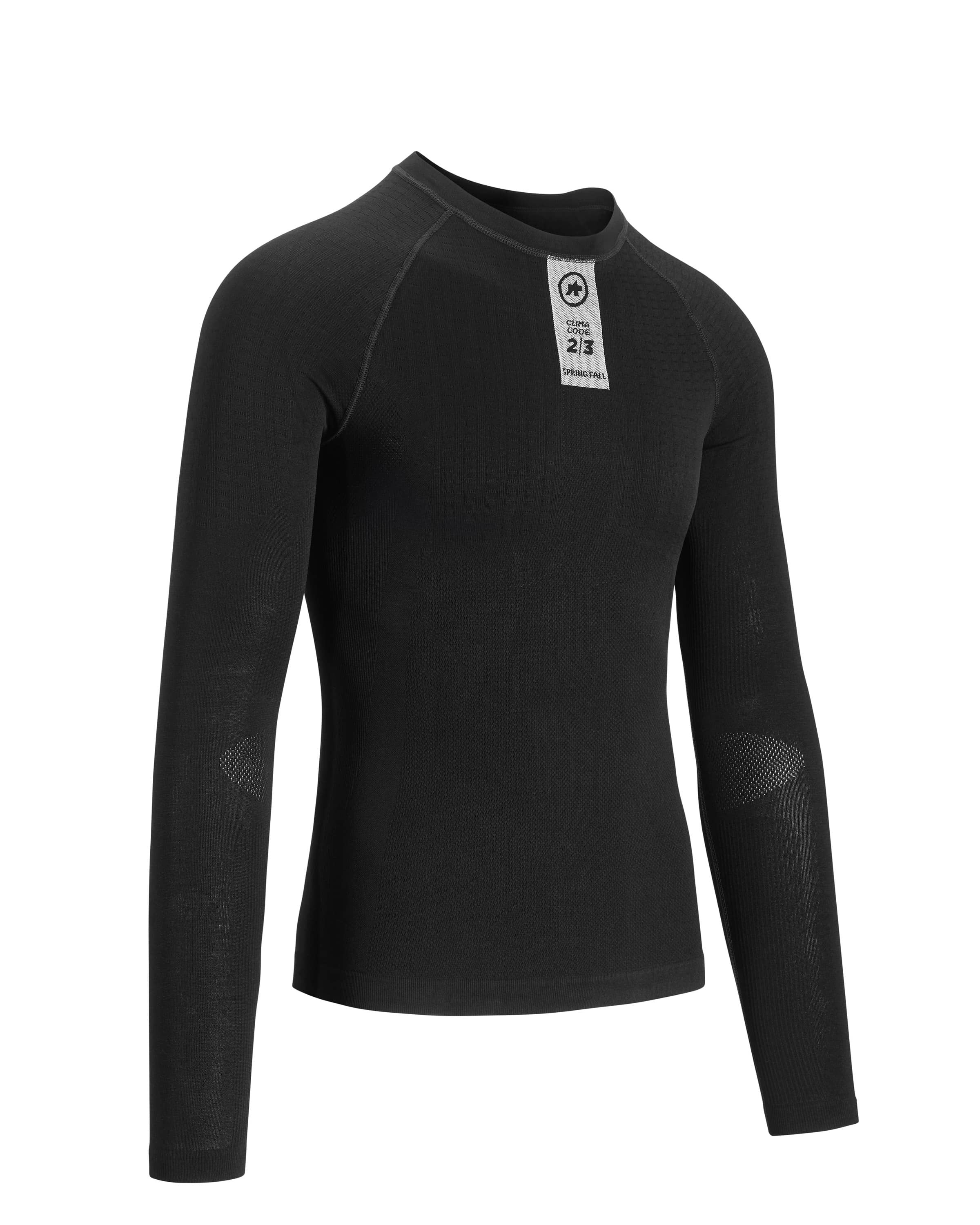 Термомайка с длинным рукавом Assos Skinfoil Spring/Fall LS Base Layer / Черный