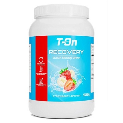 Напиток восстановительный в порошке T-ON RECOVERY QUICK REGEN DRINK PLUS / 910г / Клубника
