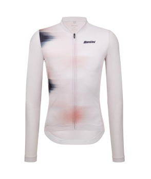 Веломайка с длинным рукавом Santini Ombra Unisex LS Jersey / Белый