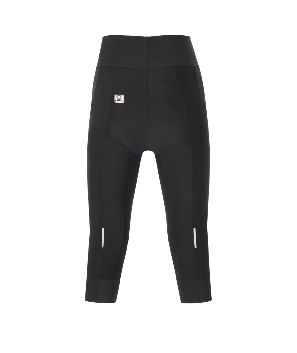 Велоштаны женские короткие Santini Alba 3/4 Bib-Tights / Черный