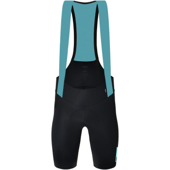 Велошорты Santini Bianchi Milano Race Bib Shorts / Черный-Целесте