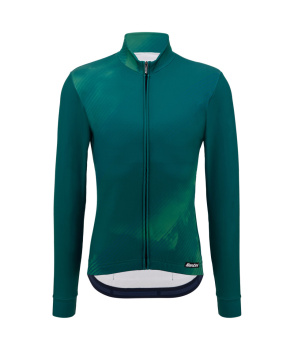 Веломайка с длинным рукавом Santini Pure Dye LS Cycling Jersey / Зеленый