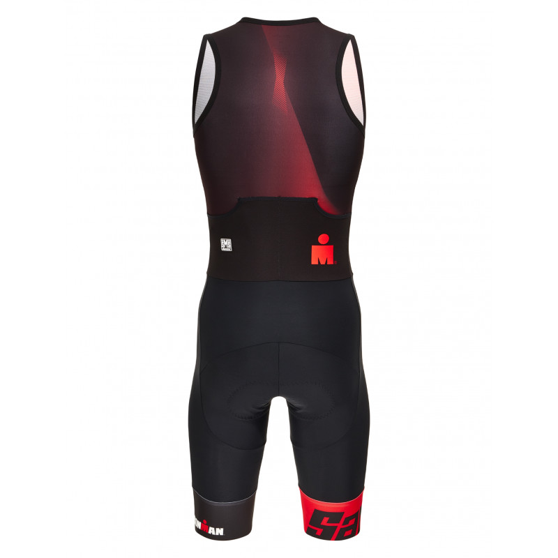 Трисьют без рукавов Santini Ikaika Ironman Ns Trisuit / Красный