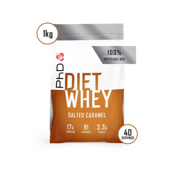 PhD Diet Whey, диетическая протеиновая смесь, вкус Соленая Карамель, 1кг