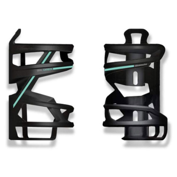 Флягодержатель под левый хват Bianchi Bottle Cage Gral Carbon / Черный-Целесте