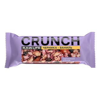Батончик ореховый R.A.W. LIFE Crunch Bar / Черника-Ваниль