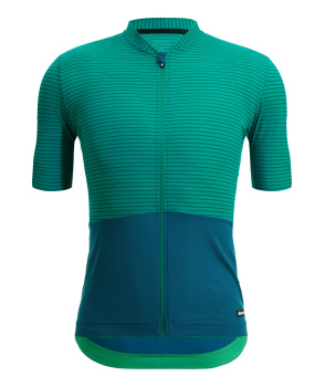 Веломайка Santini Colore Riga SS Cycling Jersey / Зеленый-Синий
