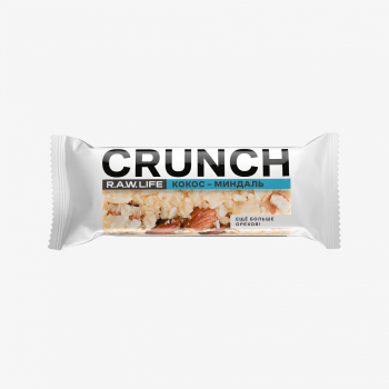Батончик ореховый R.A.W. LIFE Crunch Bar / Кокос - Миндаль