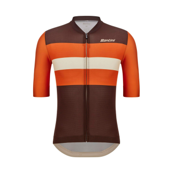 Веломайка Santini Bengal Unisex Cycling Jersey / Оранжевый-Коричневый