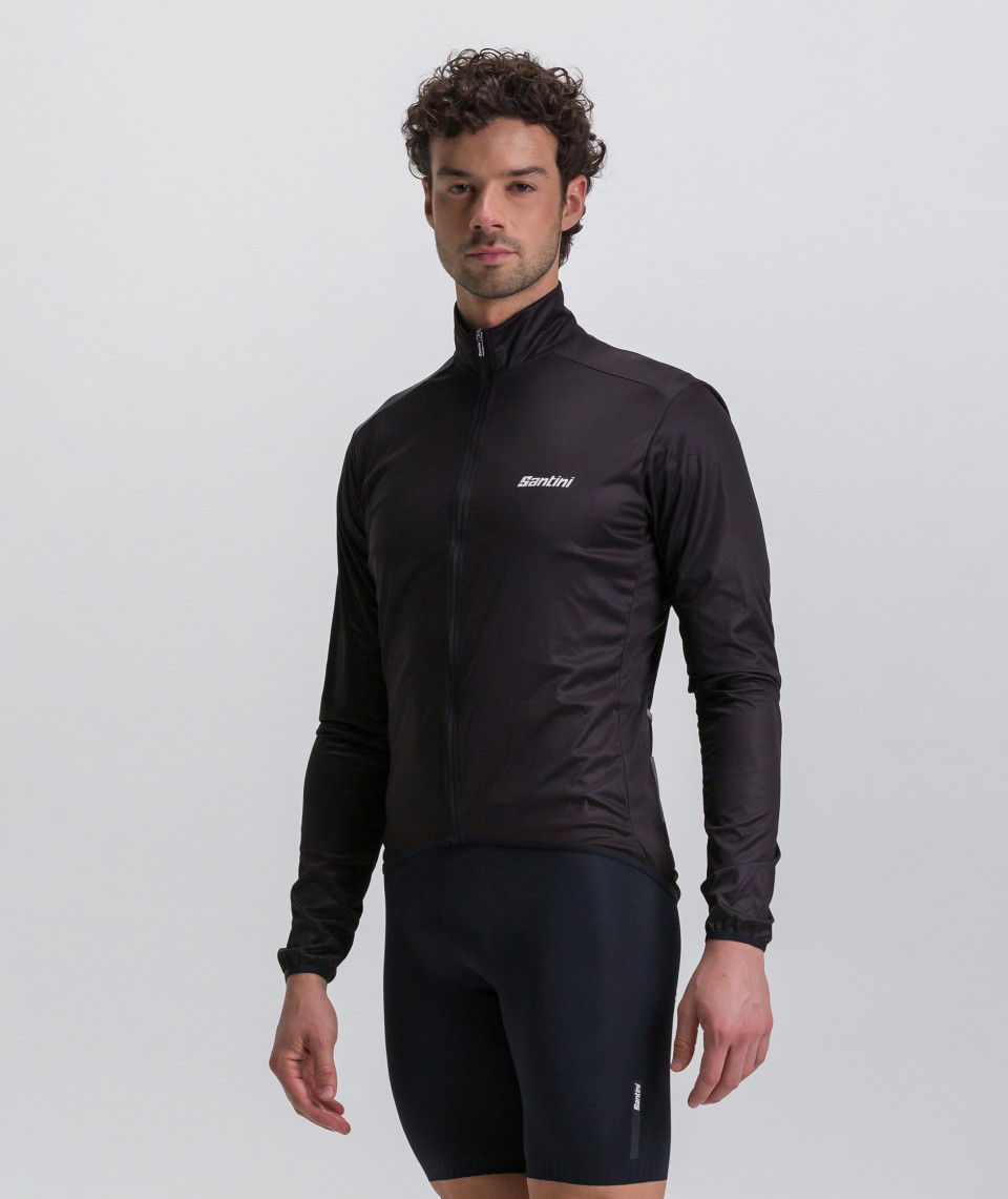 Ветровка Santini Nebula Wind Jacket / Черный