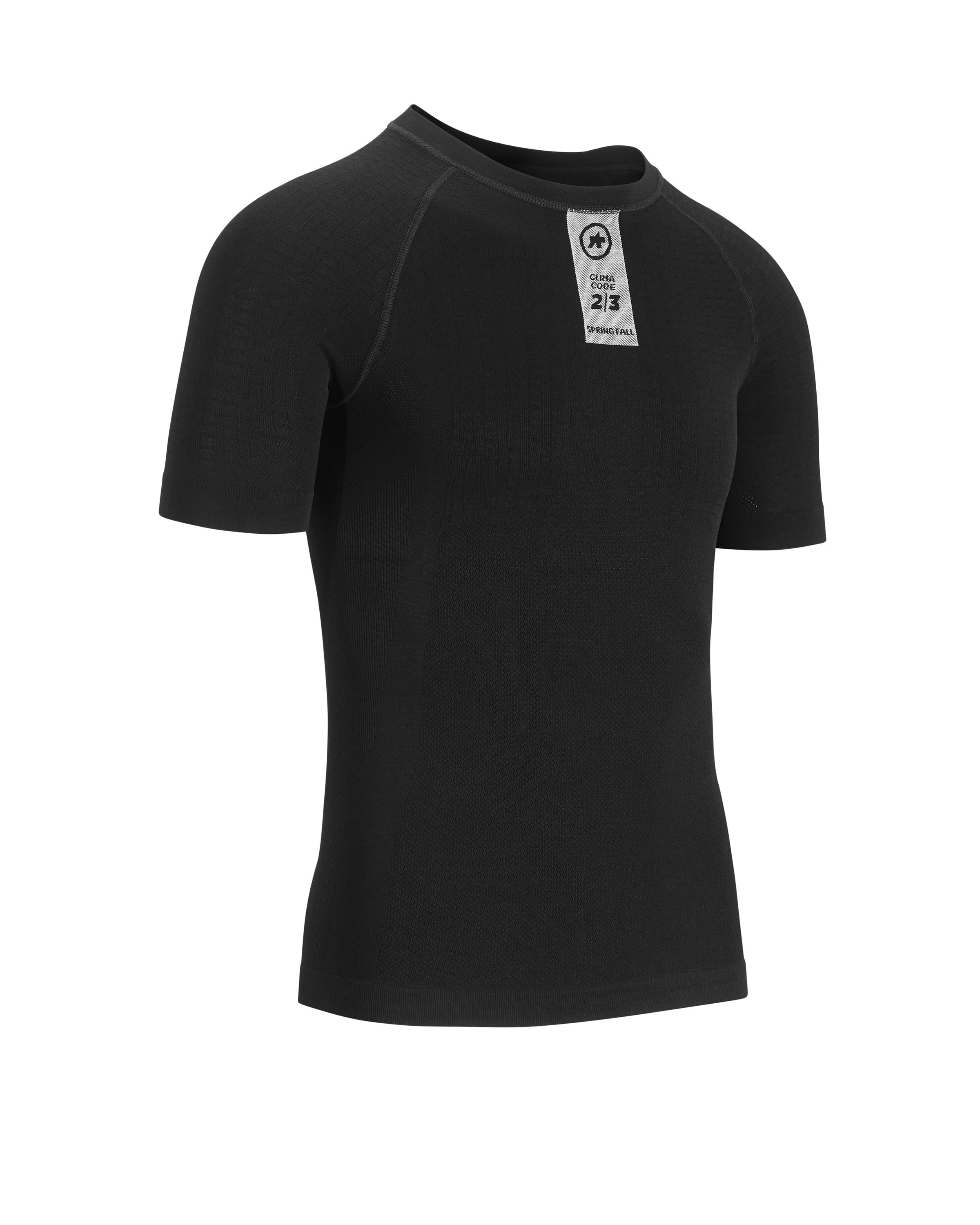 Термомайка с коротким рукавом Assos Skinfoil Spring / Fall SS Base Layer / Черный