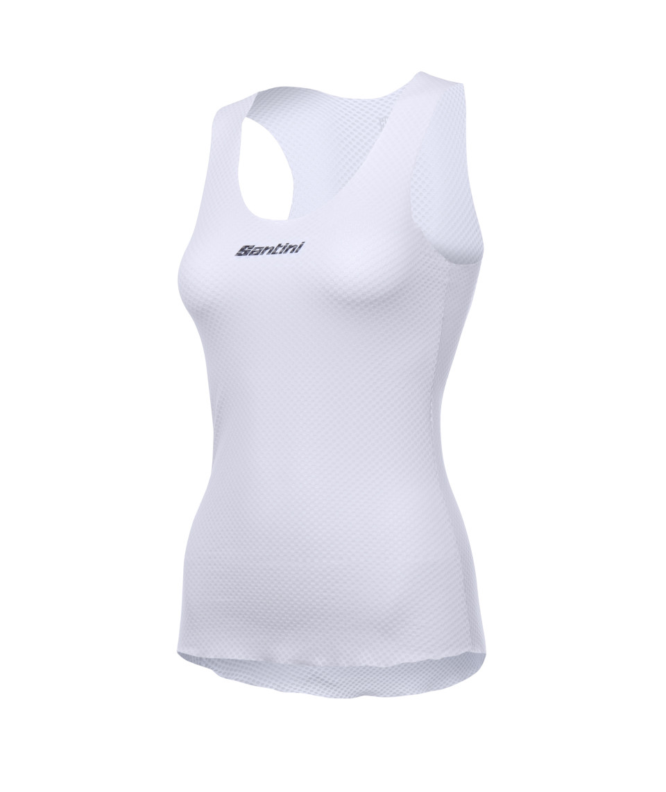 Термомайка женская без рукавов Santini Lieve Baselayer / Белый