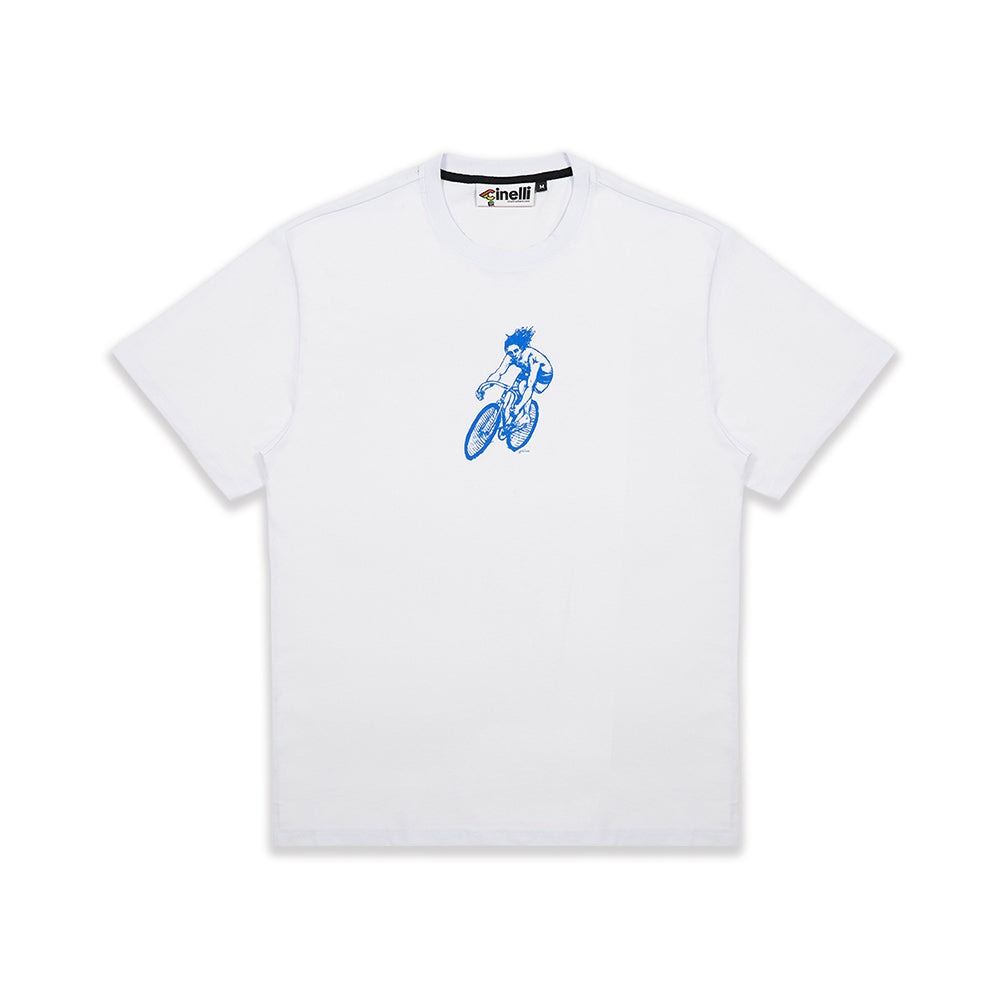 Футболка Cinelli T-Shirt Gerry Wedd Cyclist Surfer / Белый