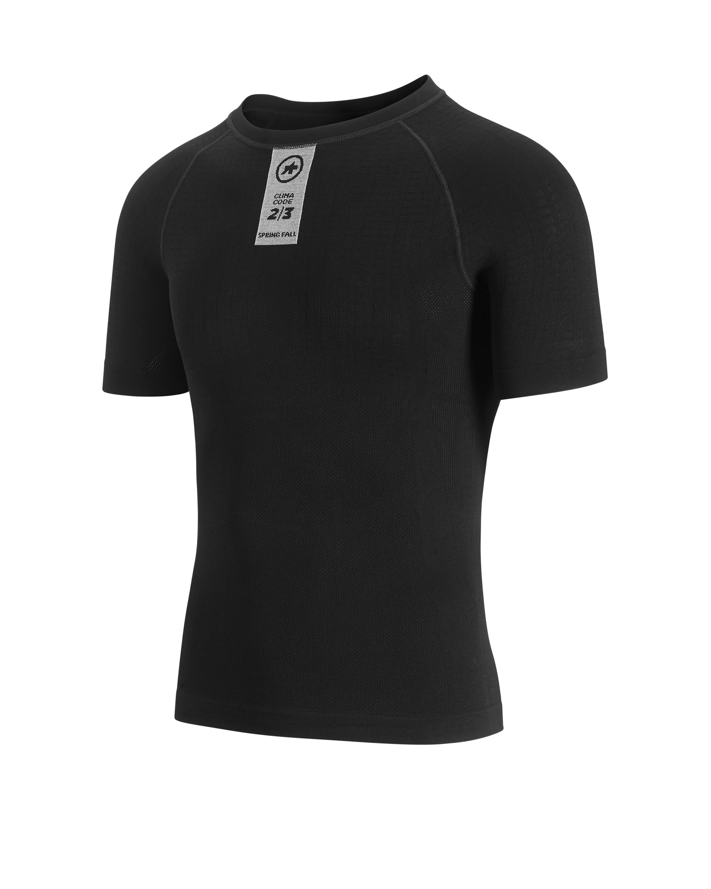 Термомайка с коротким рукавом Assos Skinfoil Spring / Fall SS Base Layer / Черный