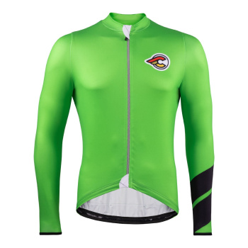 Велосипедная джерси утепленная с длинным рукавом Cinelli Tempo Winter Jersey / Зеленый