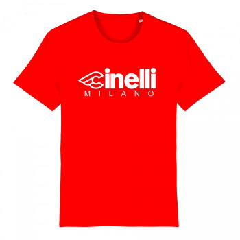 Футболка Cinelli T-Shirt Milano / Красный-Белый