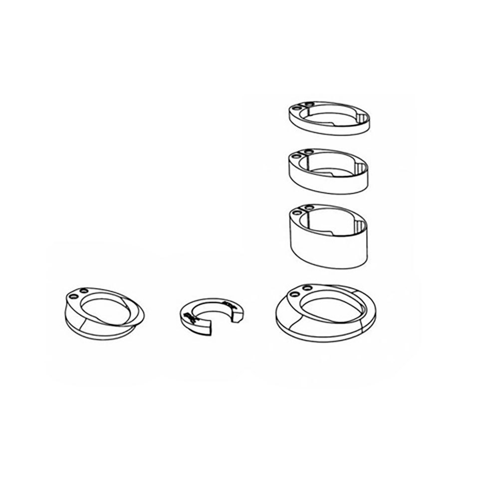 Набор проставочных колец DEDA Elementi VINCI Headset Spacers Kit