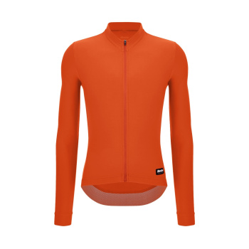 Веломайка утепленная с длинным рукавом Santini RTR Unisex Jersey / Оранжевый