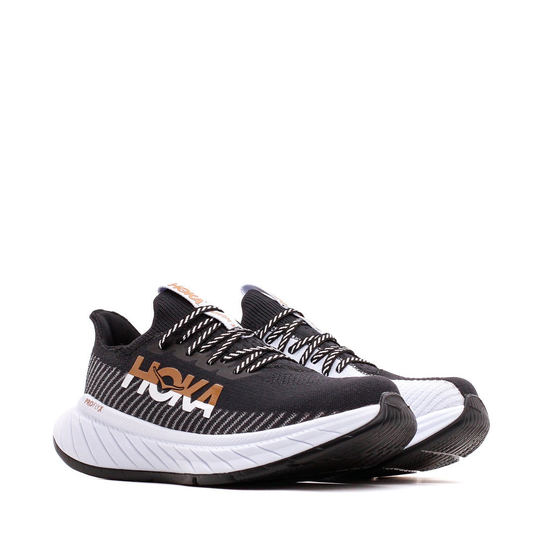 Беговые кроссовки женские HOKA One One Carbon X 3 / Черный-Золотой