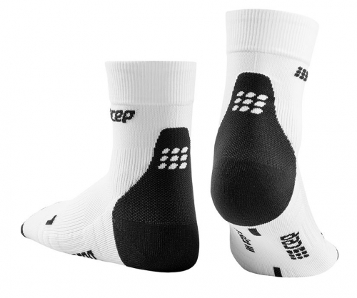 Мужские спортивные компрессионные носки CEP Short Socks 3.0 / Белый