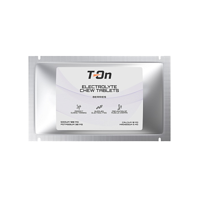 Жевательные Солевые таблетки T-ON ELECTROLYTE СHEW TABLETS / 10шт / Лесные ягоды