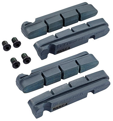 Колодки - вкладыши Shimano Dura-Ace/Ultegra/105 Road Brake Pads R55C4 / 2 пары / Под карбоновый обод