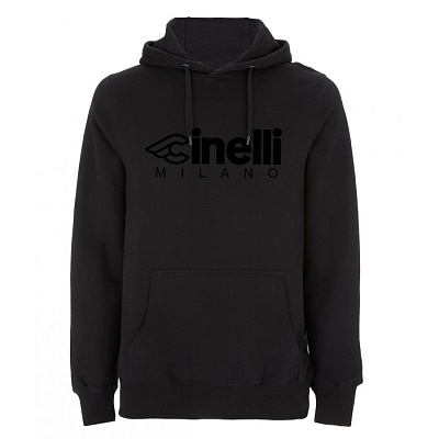 Толстовка Cinelli Sweatshirt Hoodie Milano Flocked / Черный