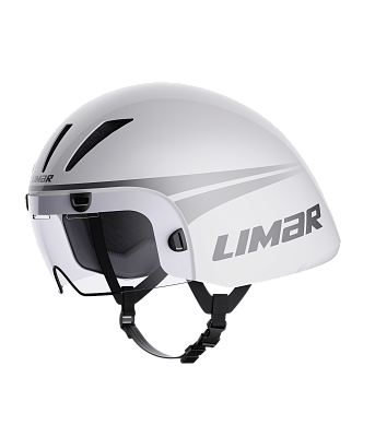 Велосипедный шлем Limar Air King Evo / Белый / Визор Серый