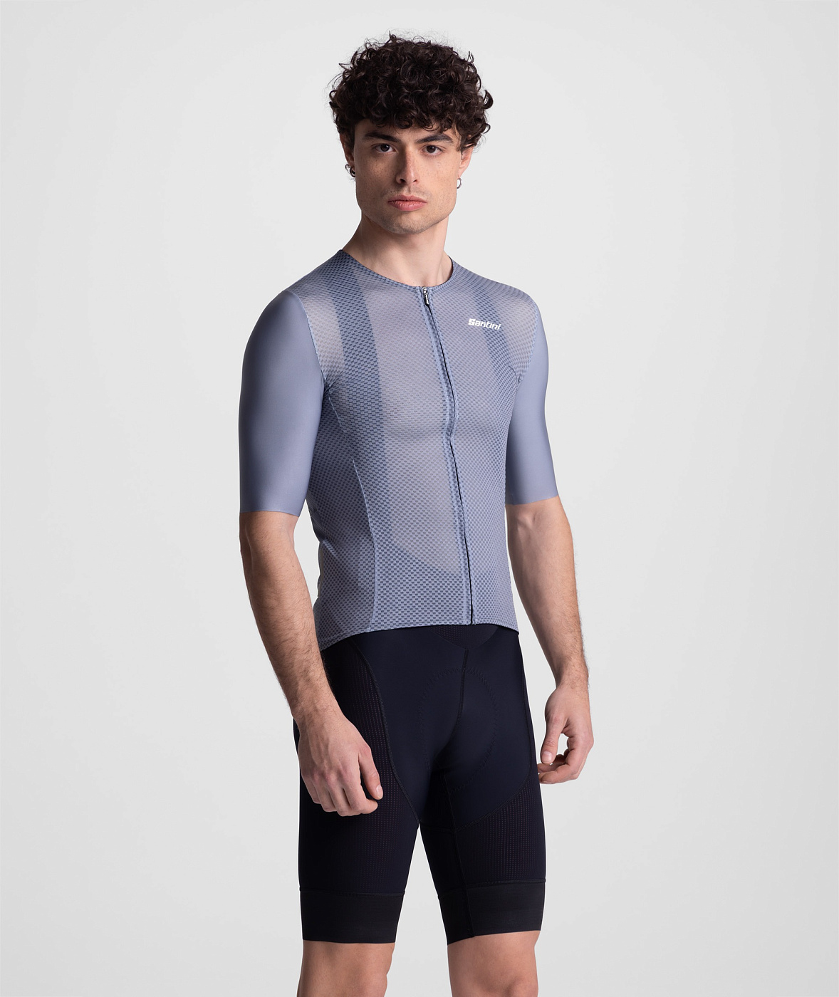 Веломайка Santini Super Lite Unisex Mesh SS Cycling Jersey / Серый