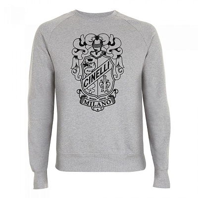 Кофта Cinelli Sweatshirt Crewneck Crest / Серый