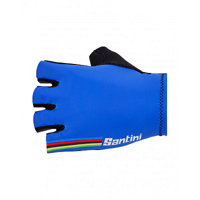 Велоперчатки Santini UCI Official Cycling Gloves / Синий