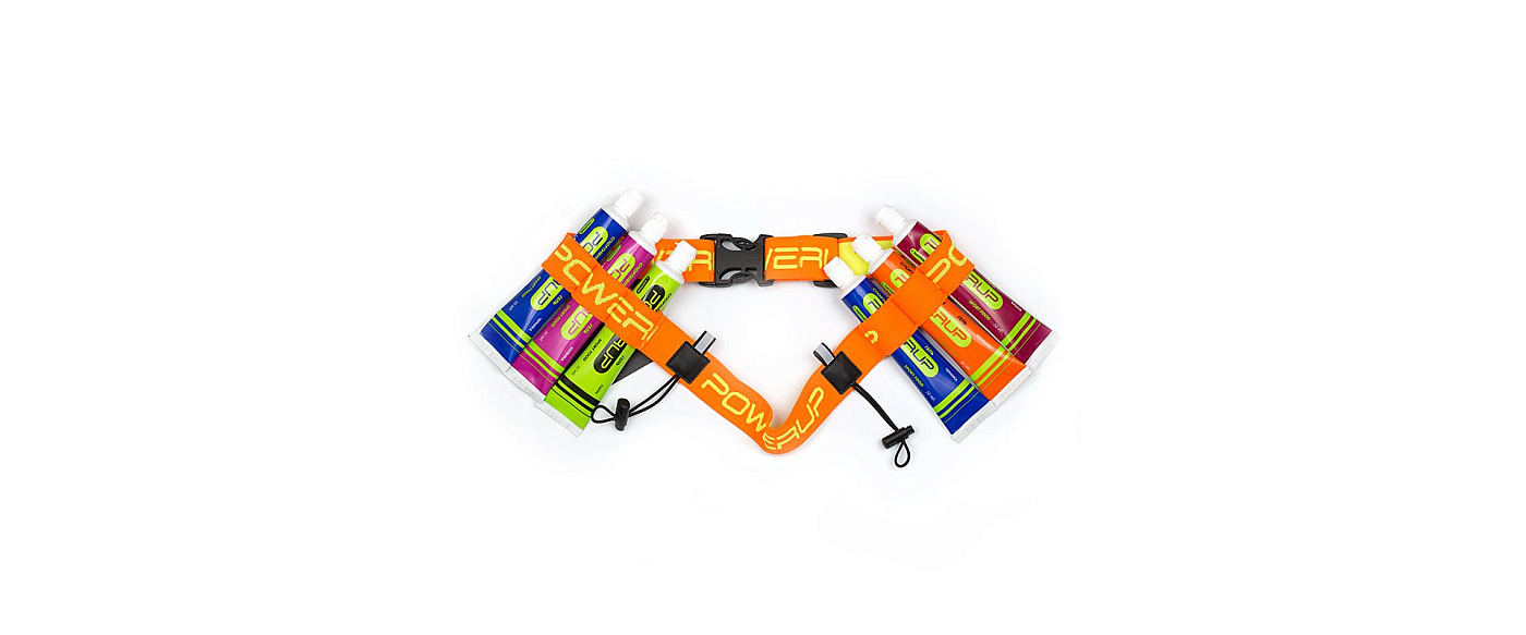 Ремень для номера и гелей Powerup Belt / Оранжевый
