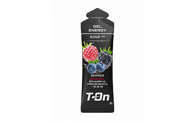 Энергетический углеводный гель T-ON EDGE LINE GEL CAFFEINE 150мг / 60мл / Лесные ягоды