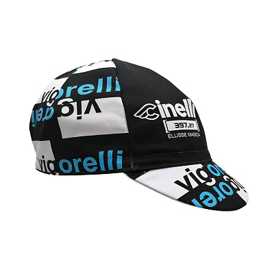 Велокепка Cinelli Cap Vigorelli / Черный-Голубой