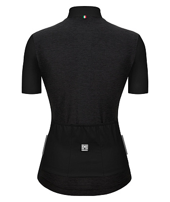 Веломайка женская Santini Colore Puro Women's SS Cycling Jersey / Черный