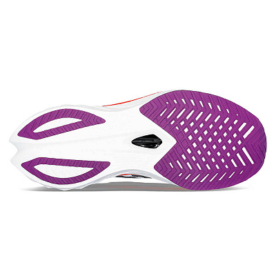 Беговые кроссовки мужские Saucony Endorphin Speed 4 / Белый-Оранжевый