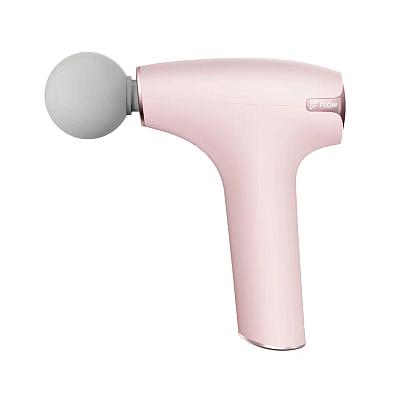 Перкуссионный массажер Flow NANO Graphite / Розовый