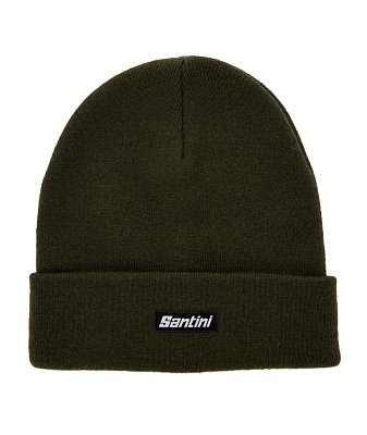 Шерстянная шапка Santini Wool Beanie / Зеленый