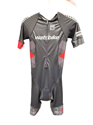 Комбинезон для триатлона Santini Sleek, цвет бренда Wattbike / чёрный, размер S