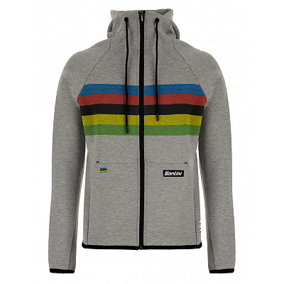 Толстовка с капюшоном Santini Iride - Hoodie / Серый