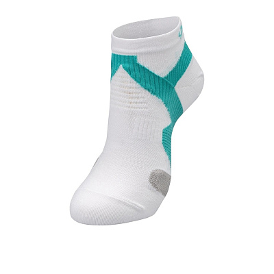 Беговые носки с поддержкой Phiten Metax / Белый-Мятный
