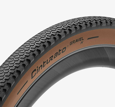 Покрышка Pirelli Cinturato Gravel H / Черный-Коричневый (OEM)