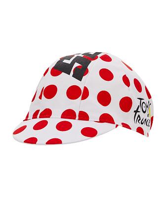Велокепка Santini Tour De France Cycling Cap / Белый-Красный