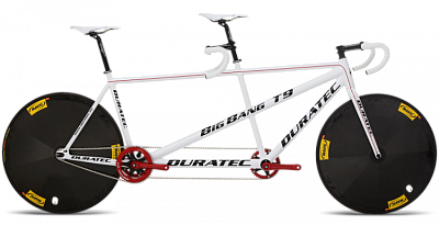 Велосипед тандем Duratec Tandem Big Bang T9 / Черный-Белый