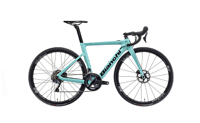 Bianchi Aria E-Road Disc Ultegra 11v / Целесте