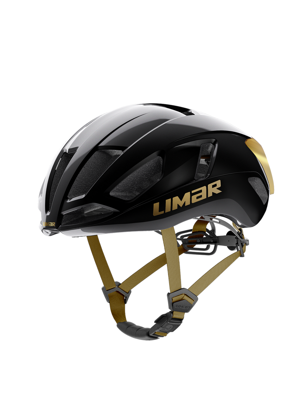 Велосипедный шлем Limar Air Atlas W&B Series / Черный-Золотой