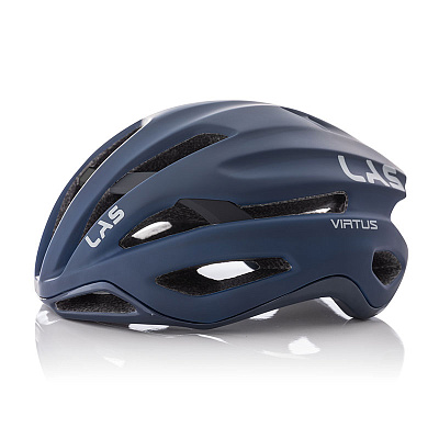 Велосипедный шлем LAS VIRTUS Матовый черный с синим S/M (231)