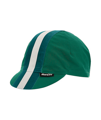 Велокепка Santini Bengal Cycling Cap / Зеленый-Белый