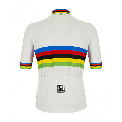 Веломайка Santini UCI World Champion SS Cycling Jersey / Белый