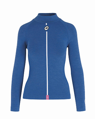 Термомайка с длинным рукавом женская Assos Assosoires Wom Winter LS Skin Layer / Голубой